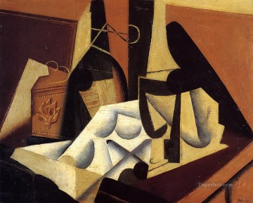 Bodegón con mantel blanco 1916 Juan Gris Pinturas al óleo